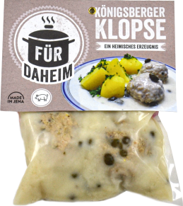 Königsberger Klopse mit Butterreis in der Packung